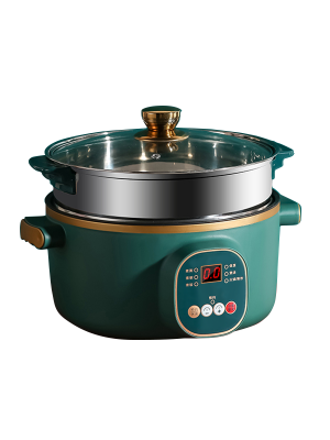 Rice Cooker with Steamer Top Pot